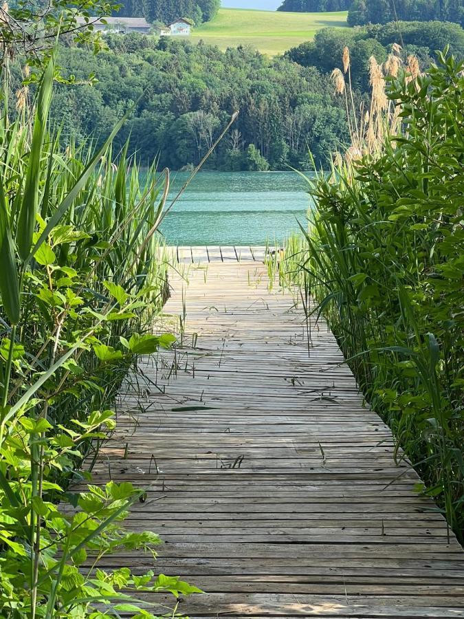 Ferienwohnung Am Mattsee Guggenberg  Bagian luar foto